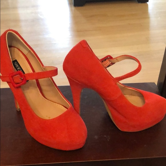 Platform red Mary Janes Shoemint Molly - Picture 2 of 5